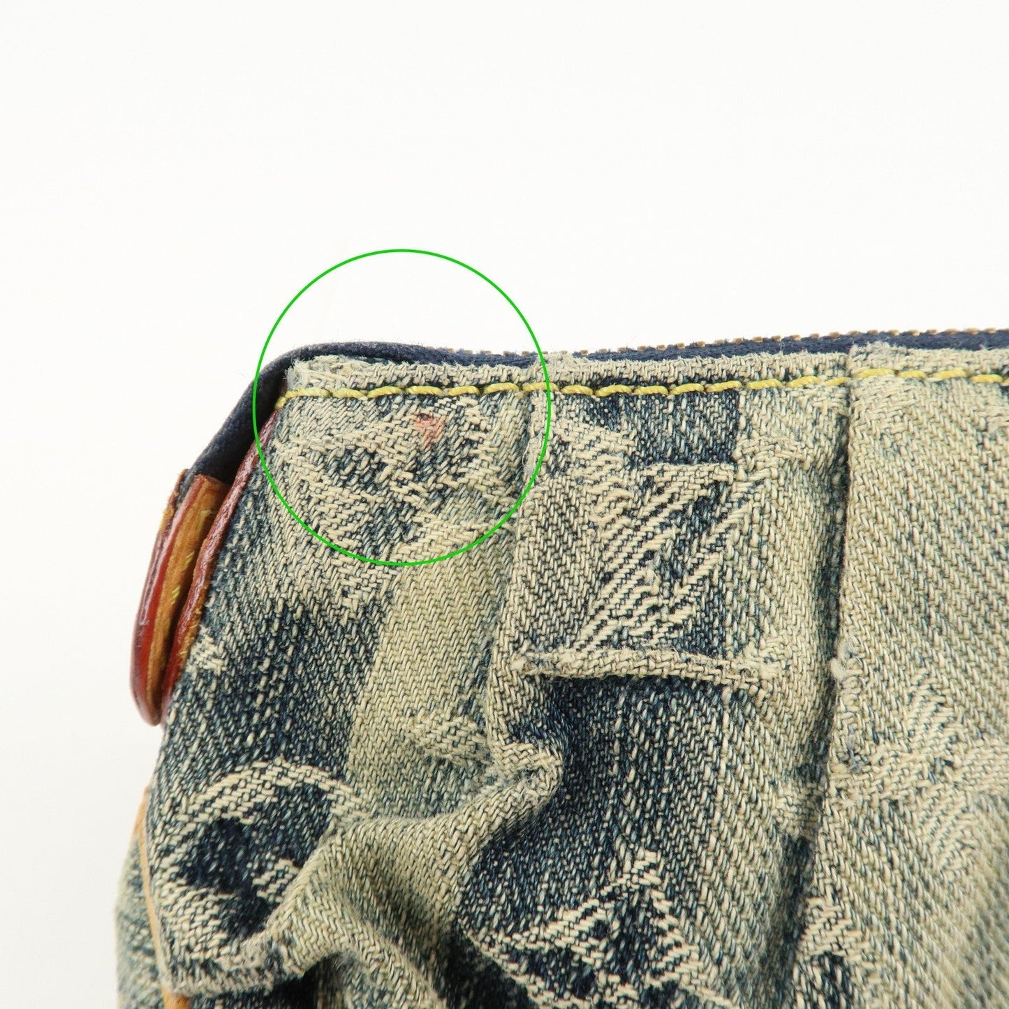 Louis Vuitton Monogram Denim Trousse Raye Pouch Blue M95335