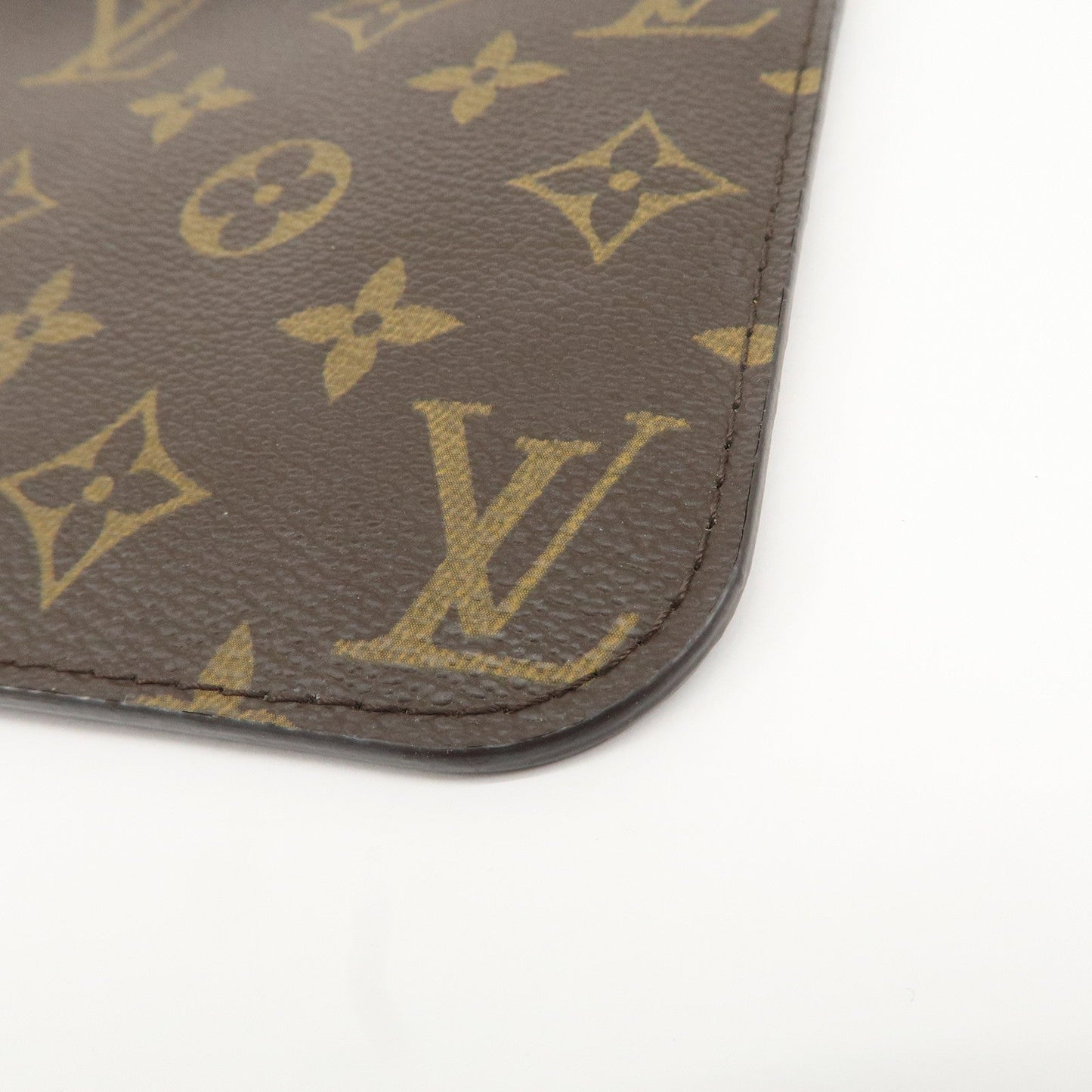 Louis Vuitton Monogram Pouch For Neverfull PM Brown Fuchsia
