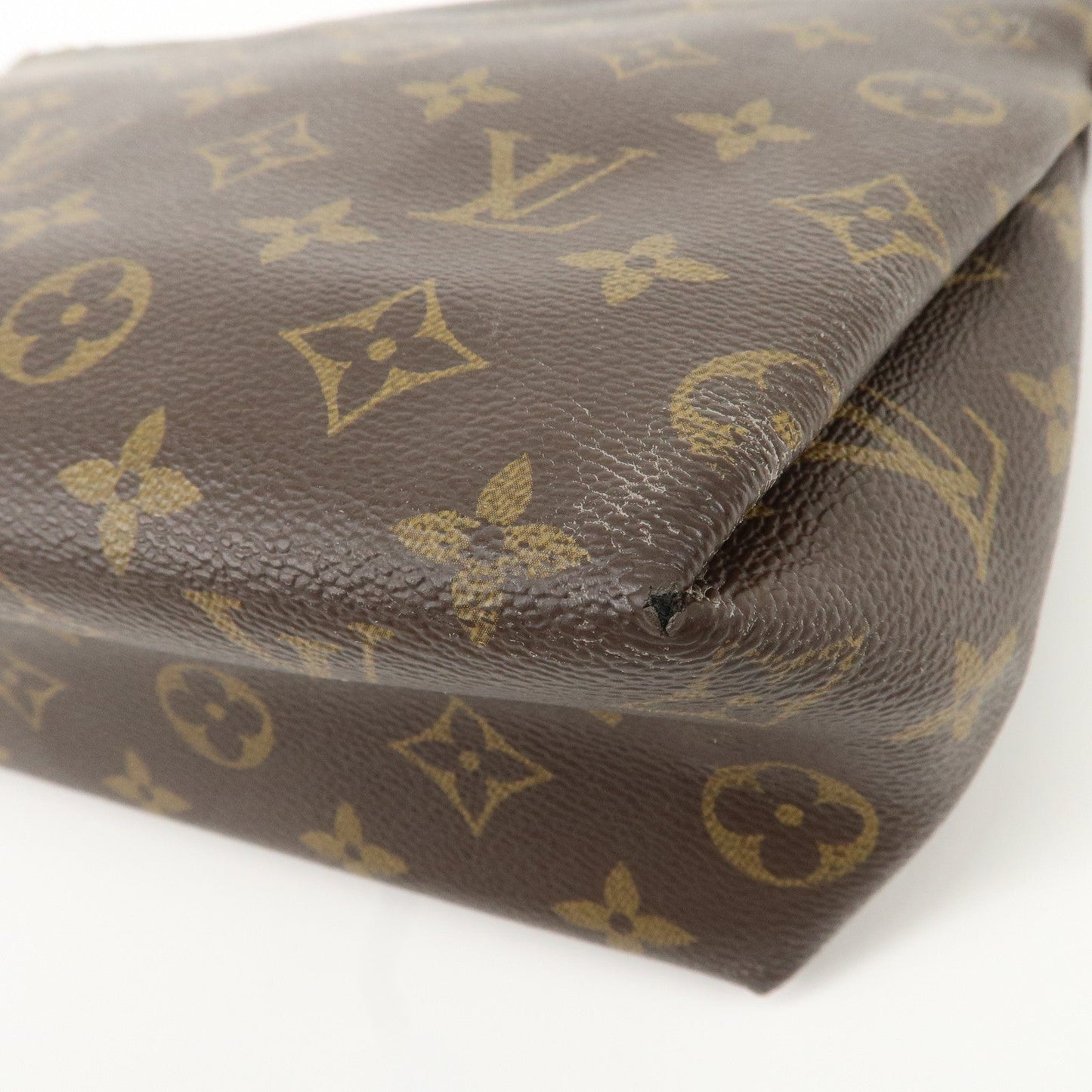 Louis Vuitton Monogram Pallas Beauty Case Brown Red M64123