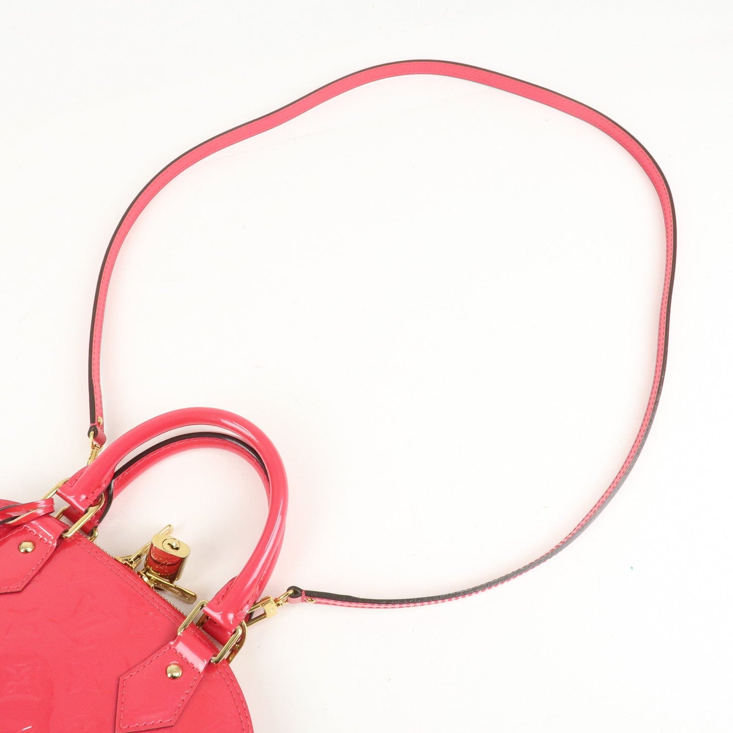 Louis Vuitton Monogram Vernis Alma BB 2Way Bag Rose Indien M91771