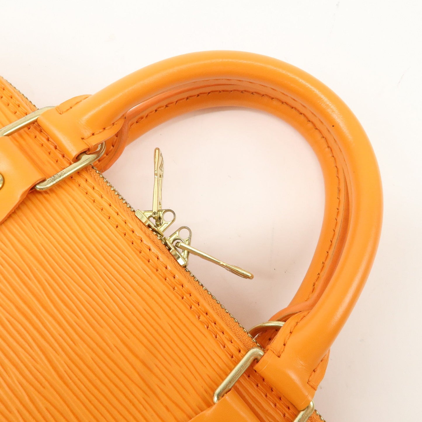 Louis Vuitton Epi Alma Hand Bag Mandarin Orange M5124H