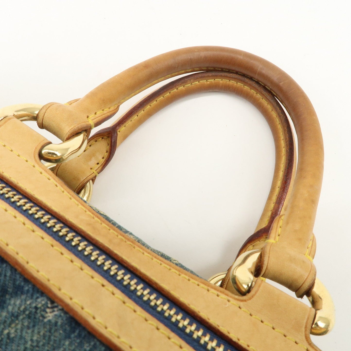 Louis Vuitton Monogram Denim Neo Speedy Boston Bag Blue M95019