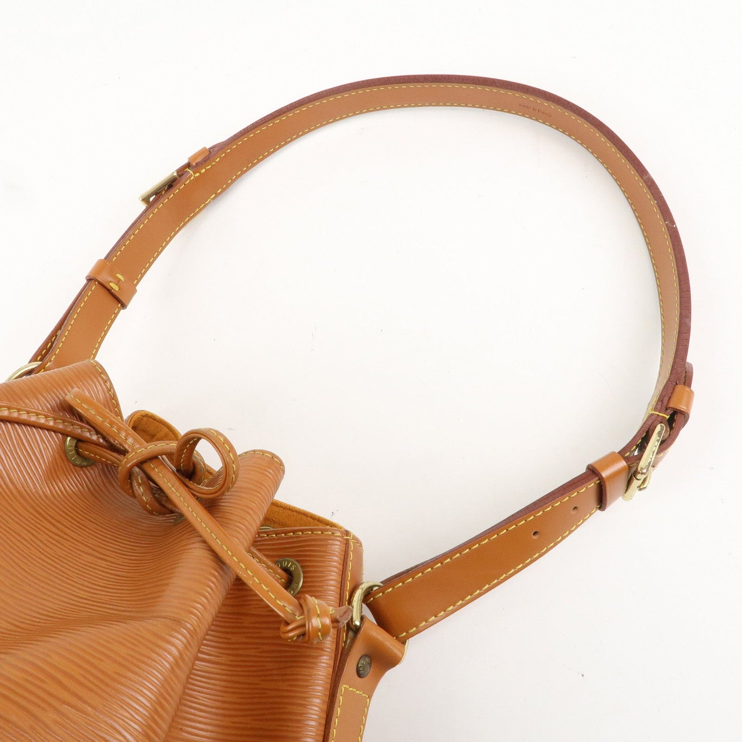 Louis Vuitton Epi Petit Noe Shoulder Bag Zipang Gold M44108