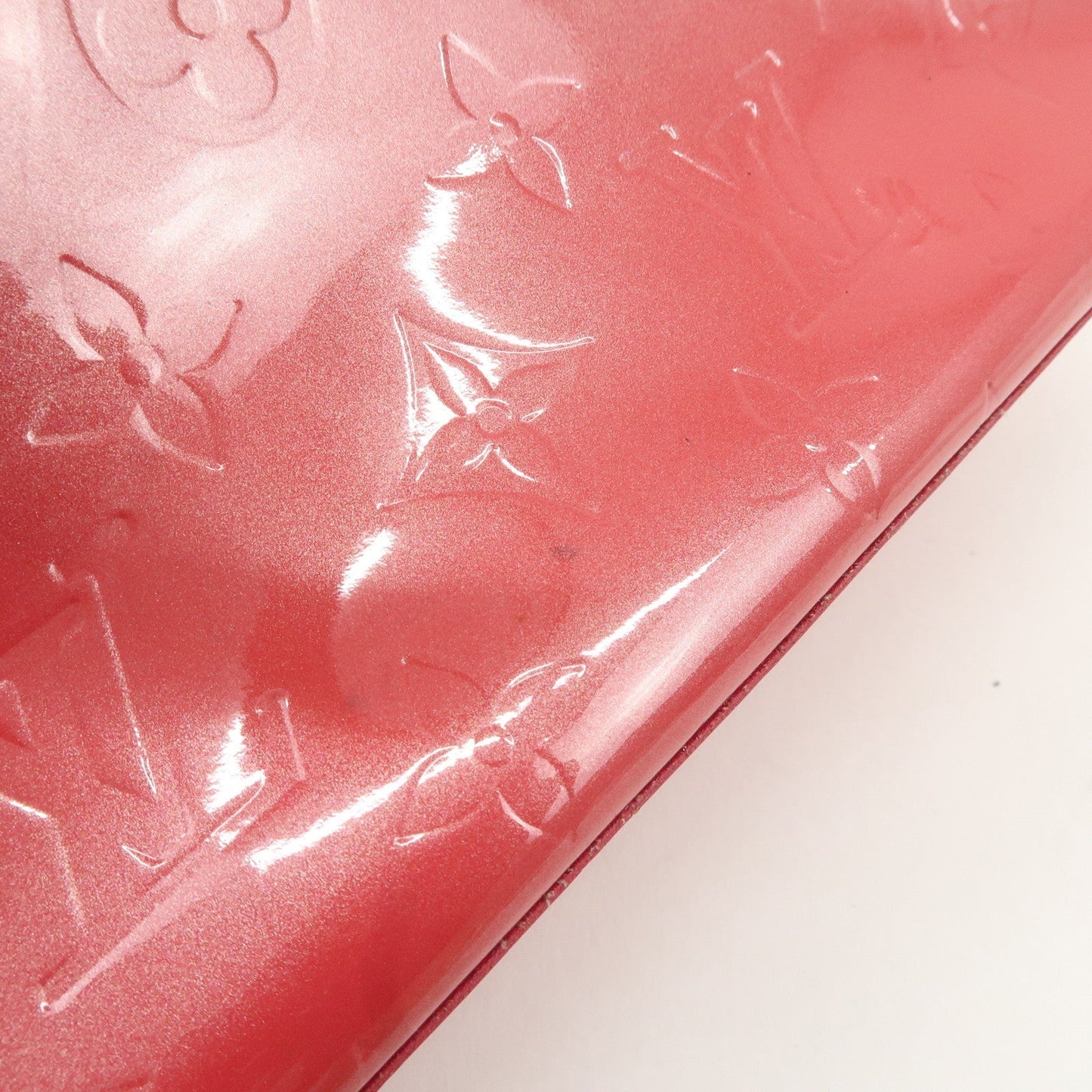 Louis Vuitton Monogram Vernis Lead PM Hand Bag Framboise M9132F