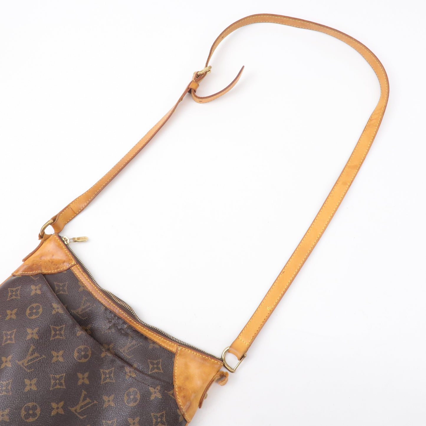 Louis Vuitton Monogram Odeon MM Shoulder Bag Brown M56389