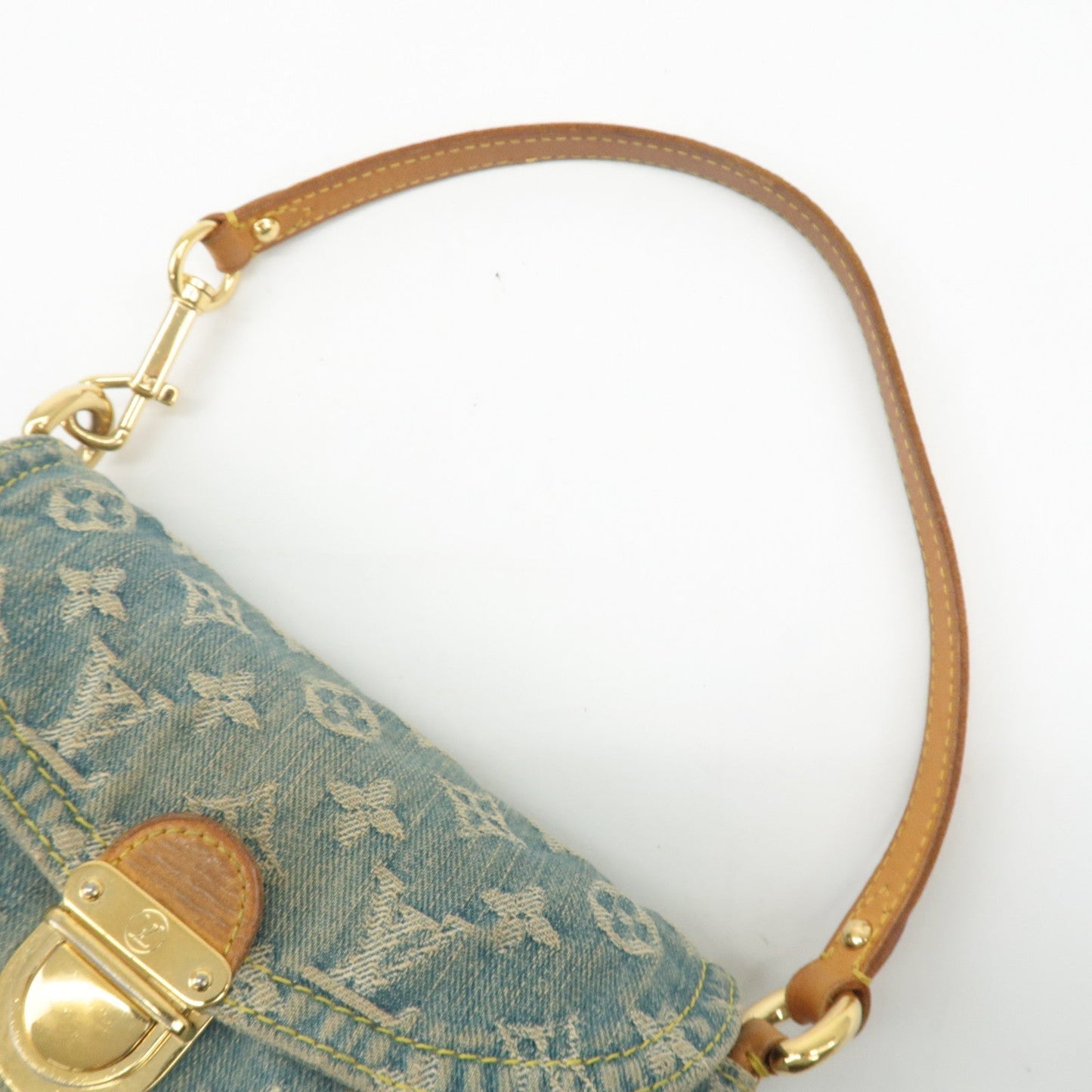 Louis Vuitton Monogram Denim Mini Pleaty Shoulder Bag M95050