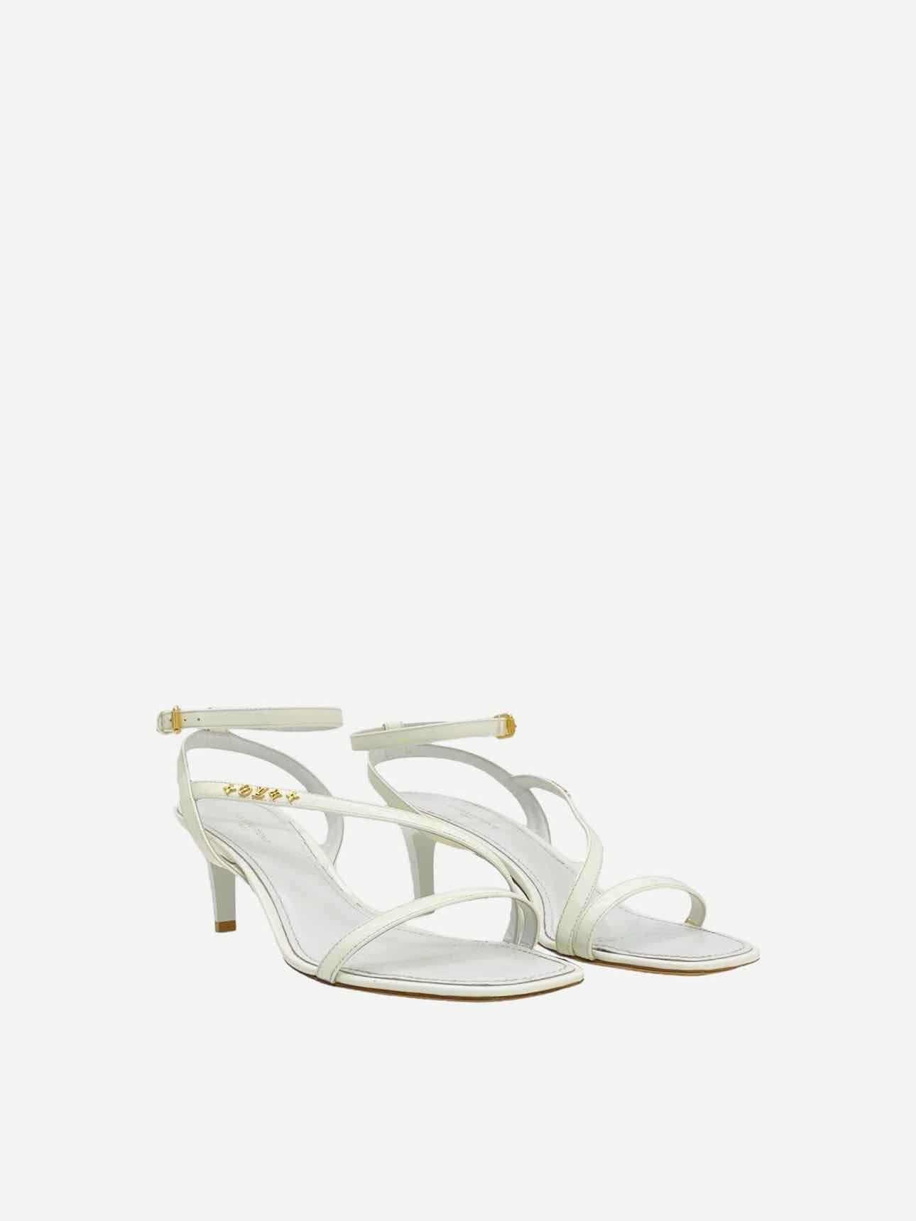 LOUIS VUITTON Signature White Size EU 38 Heeled Sandals