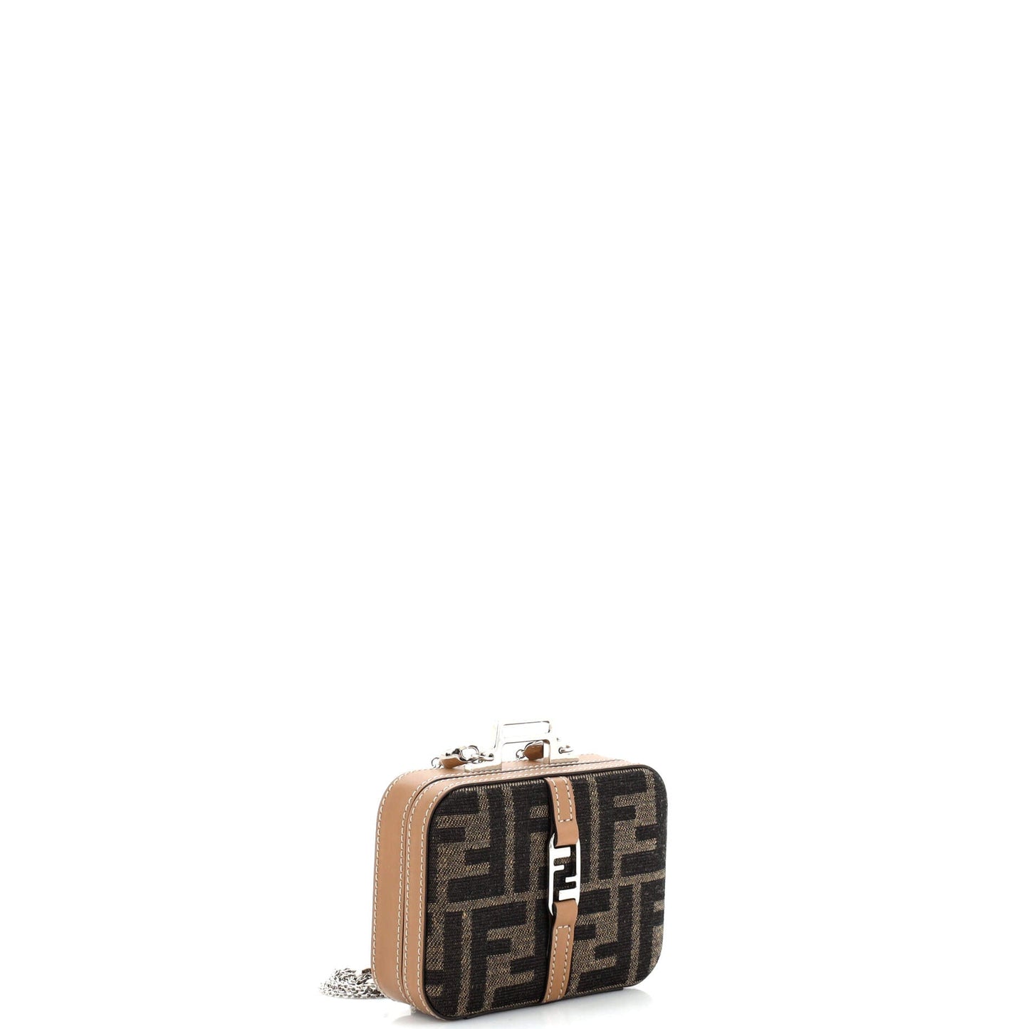 Box Clutch with Chain Zucca Canvas Mini