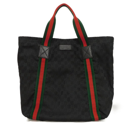 Gucci GG Canvas Calf Leather Tote Bag