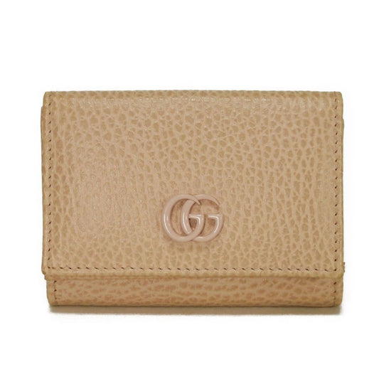 Gucci Double G Textured Leather Compact Wallet