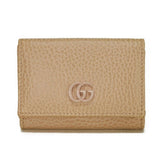 Gucci Double G Textured Leather Compact Wallet
