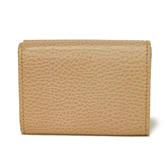 Gucci Double G Textured Leather Compact Wallet