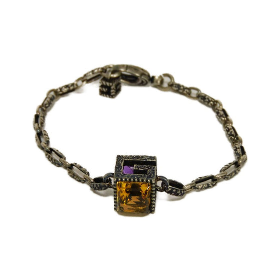 Gucci G Cube Crystal Ag925 Bracelet