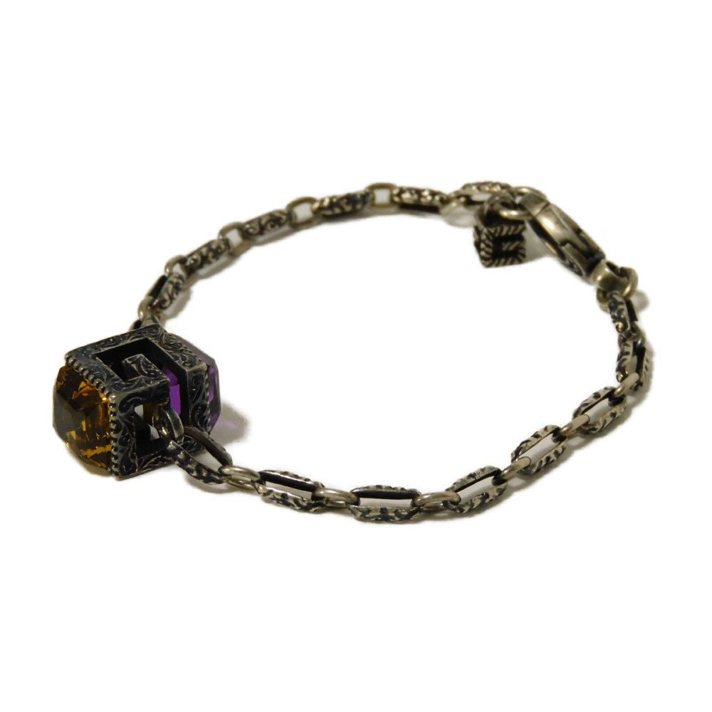 Gucci G Cube Crystal Ag925 Bracelet