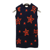Gucci Logo Star Wool Dress