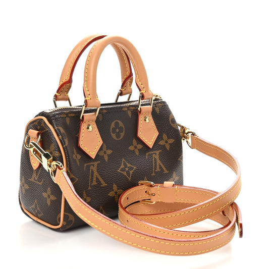 Louis Vuitton Monogram Nano Speedy Bandouliere