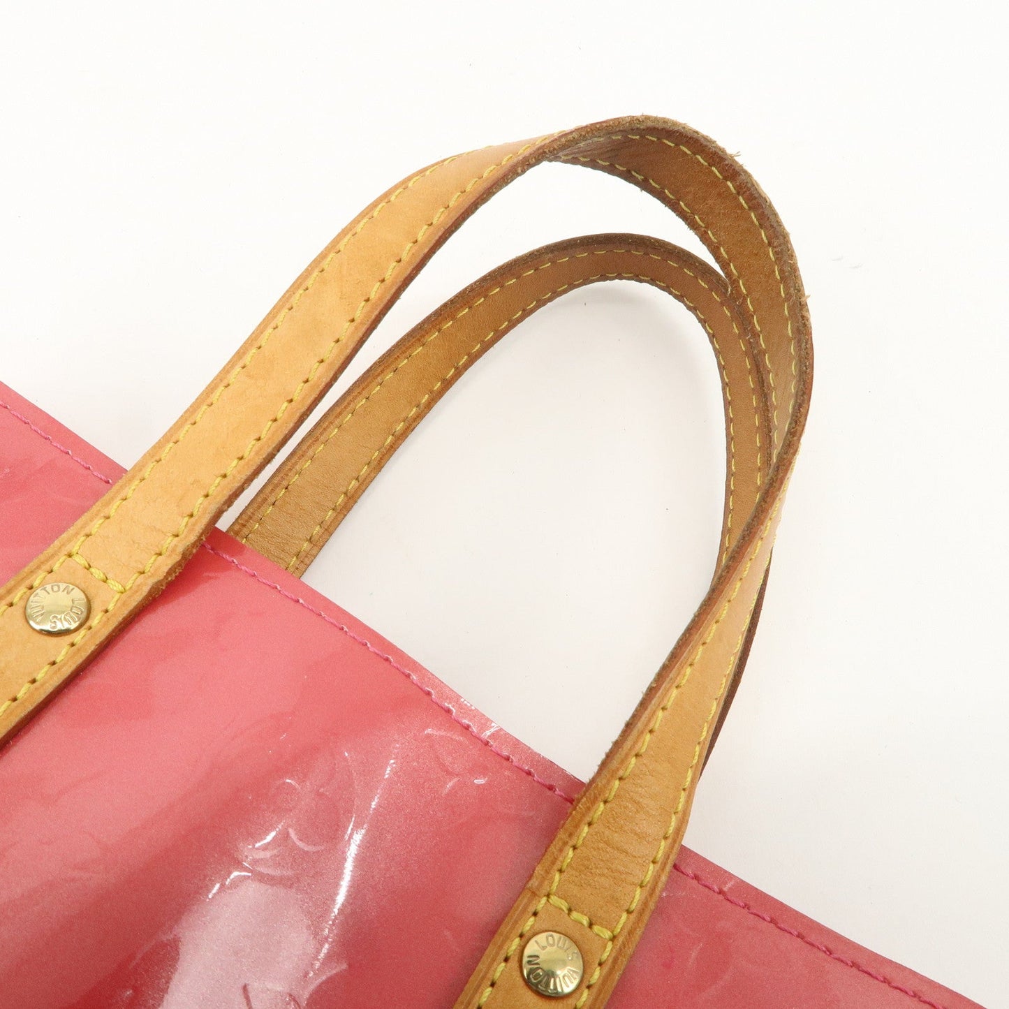 Louis Vuitton Monogram Vernis Lead PM Hand Bag Framboise M9132F