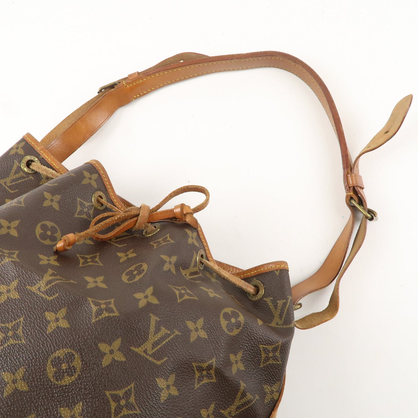 Louis Vuitton Monogram Petit Noe Shoulder Bag Brown M42226