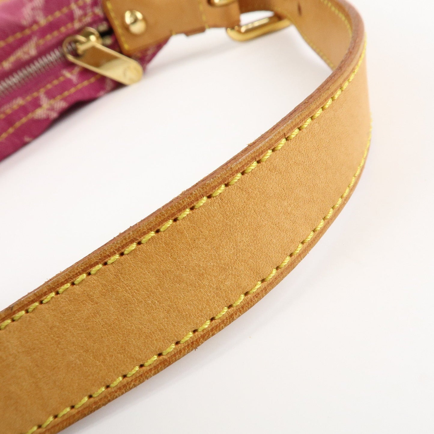 Louis Vuitton Monogram Denim Baggy PM Shoulder Bag Fuchsia M95212