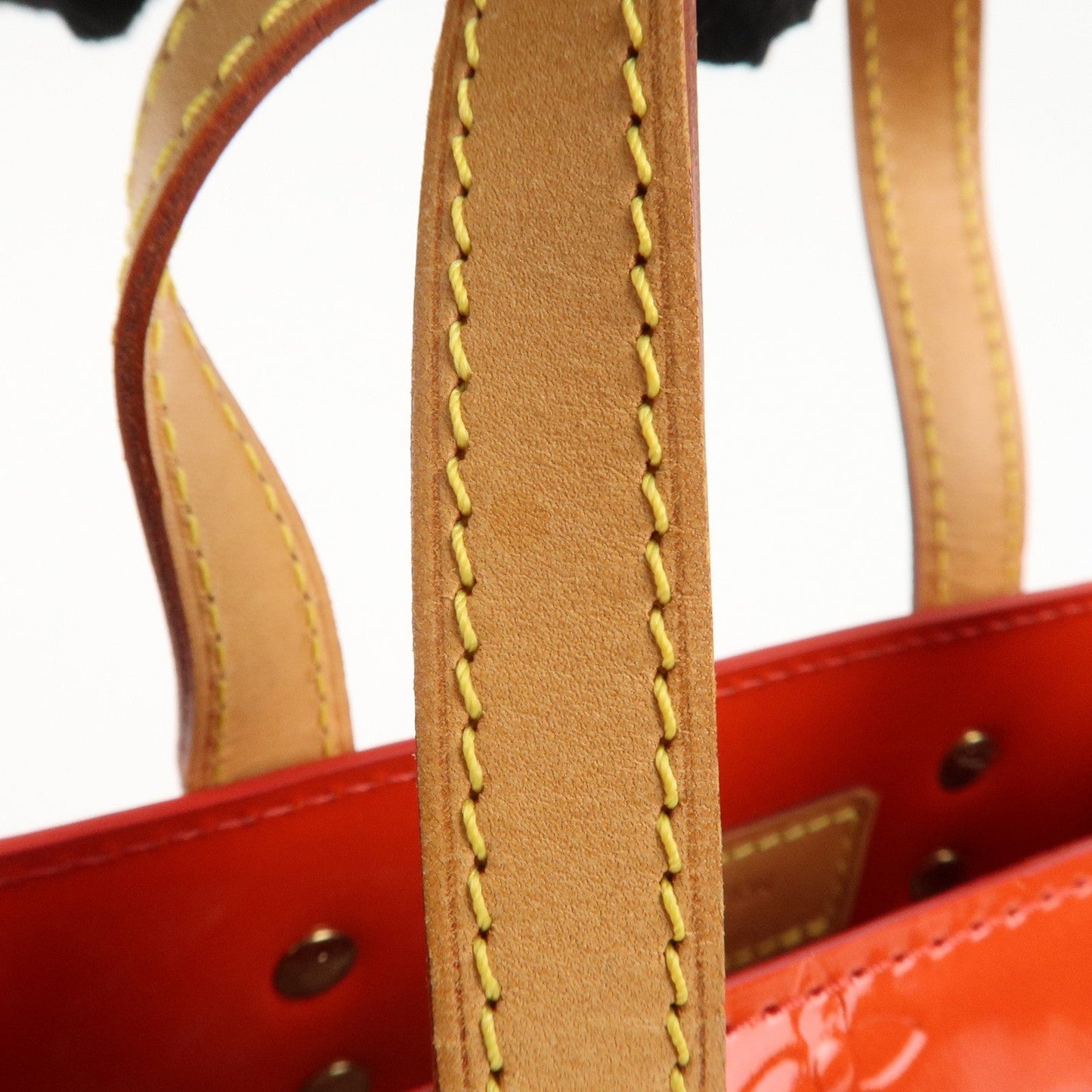 Louis Vuitton Monogram Vernis Lead PM Hand Bag Rouge M91088