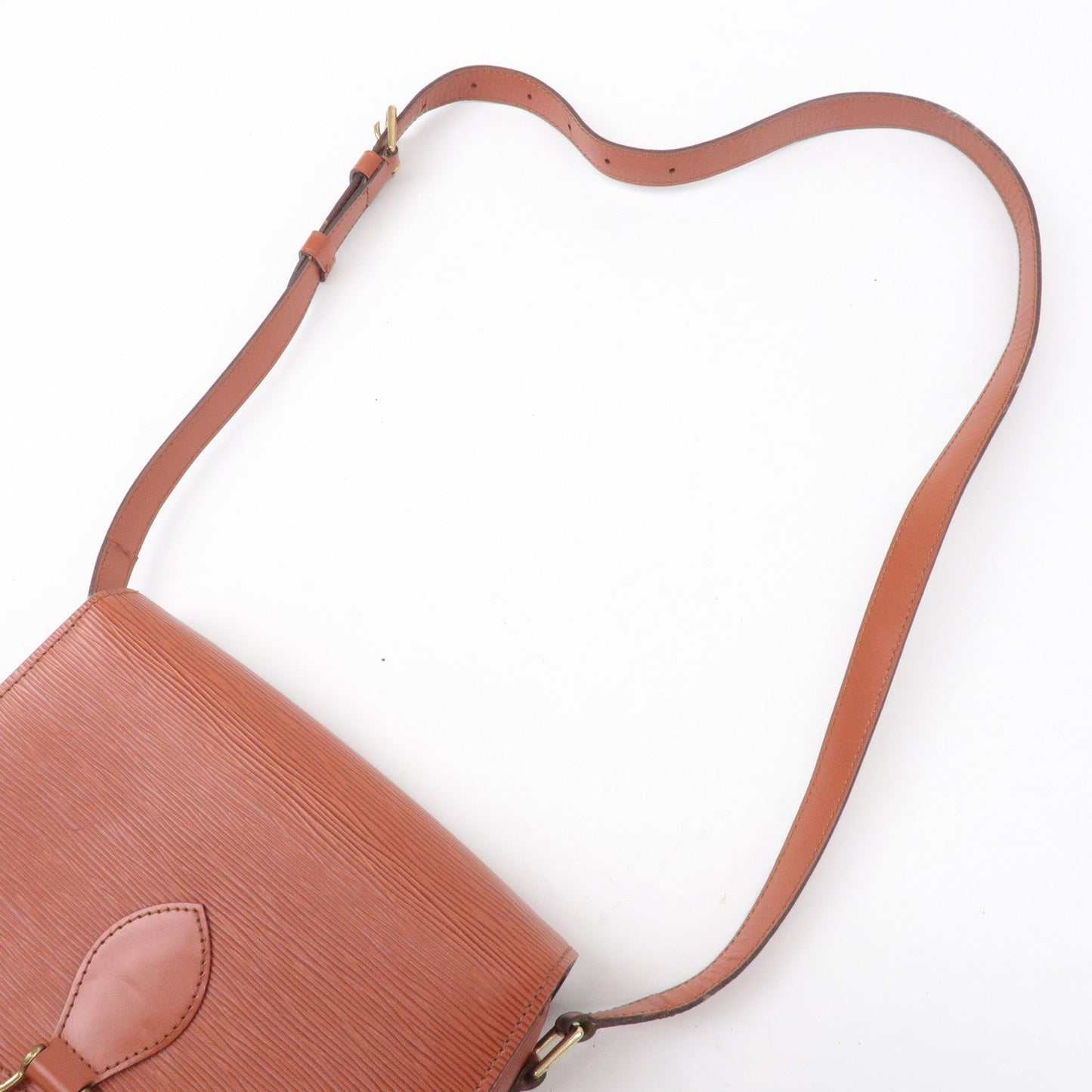 Louis Vuitton Epi Saint Cloud Shoulder Bag Kenya Brown M52193