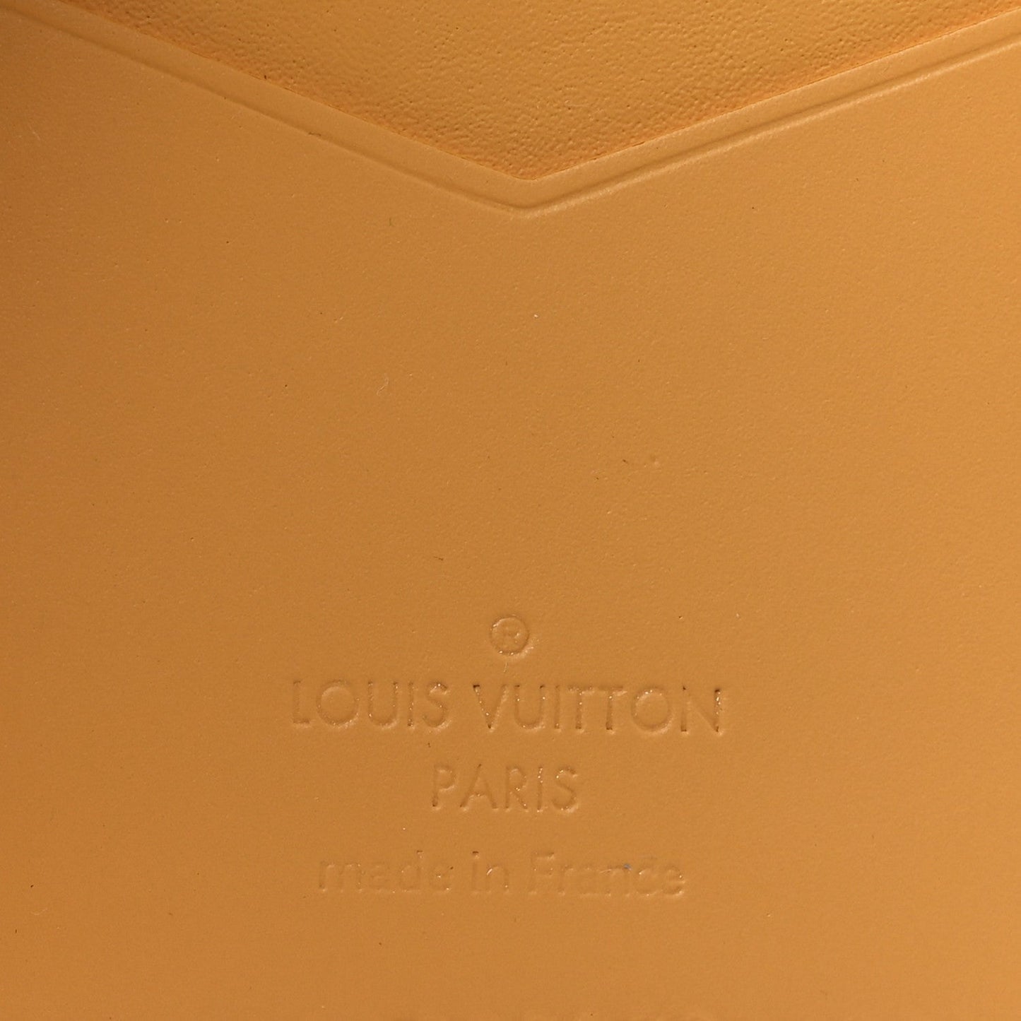 Louis Vuitton Grained Calfskin Aerogram Pocket Organizer Safran