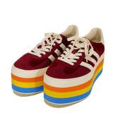 Gucci Gazelle Platform Velvet Sneakers