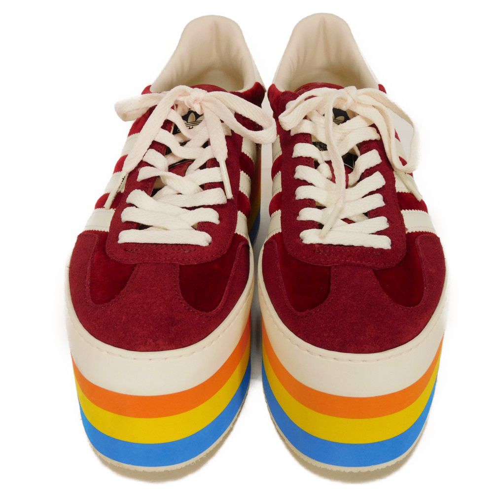 Gucci Gazelle Platform Velvet Sneakers