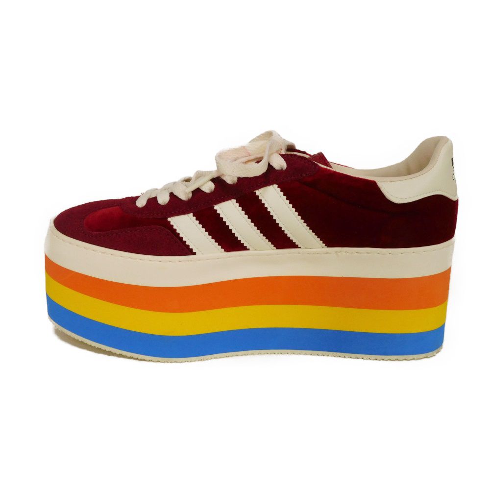 Gucci Gazelle Platform Velvet Sneakers