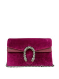 Gucci Super Mini Dionysus Purple Velvet Chain Bag