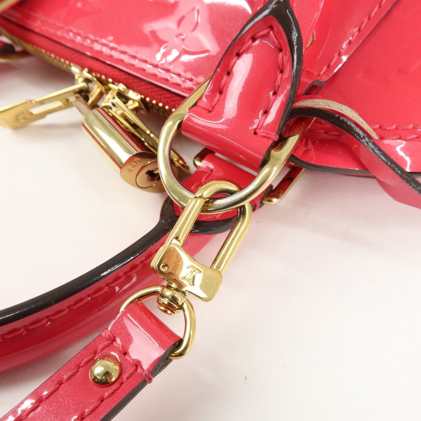 Louis Vuitton Monogram Vernis Alma BB 2Way Bag Rose Indien M91771