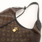 Louis Vuitton Monogram Flower Hobo Shoulder Bag Brown M43545