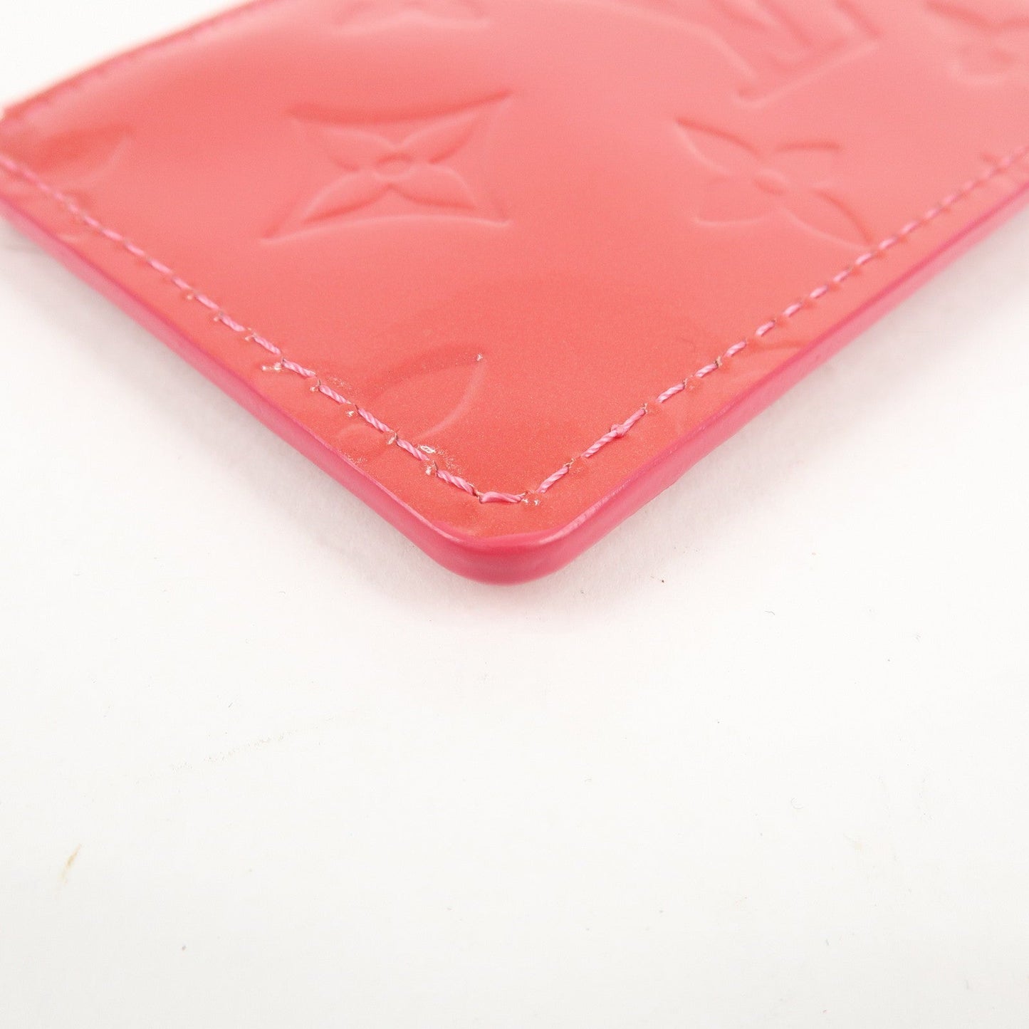Louis Vuitton Monogram Vernis Pochette Cles Coin Case Pink M9144F