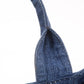Prada Canapa Denim Logo Hand Bag Tote Bag Blue B1877B