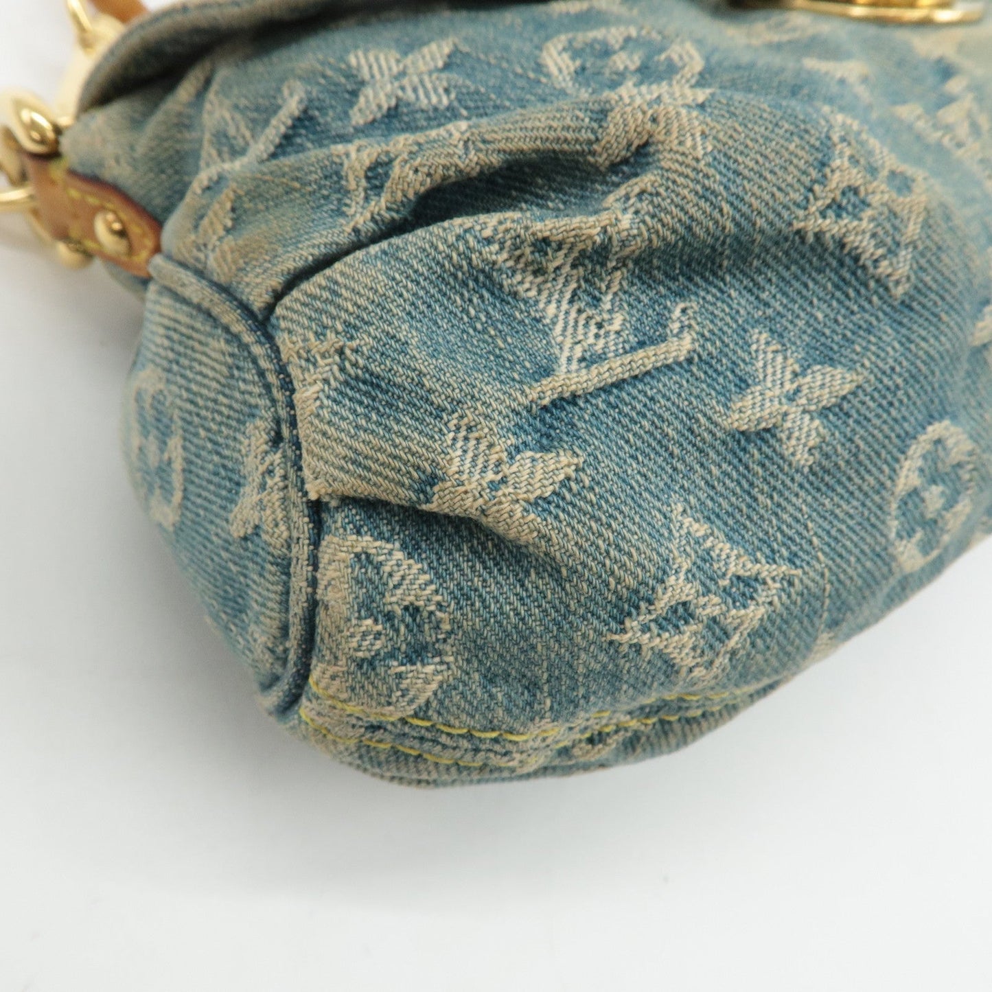 Louis Vuitton Monogram Denim Mini Pleaty Shoulder Bag M95050