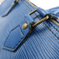 Louis Vuitton Epi Speedy 25 Hand Bag Boston Bag Blue M43015