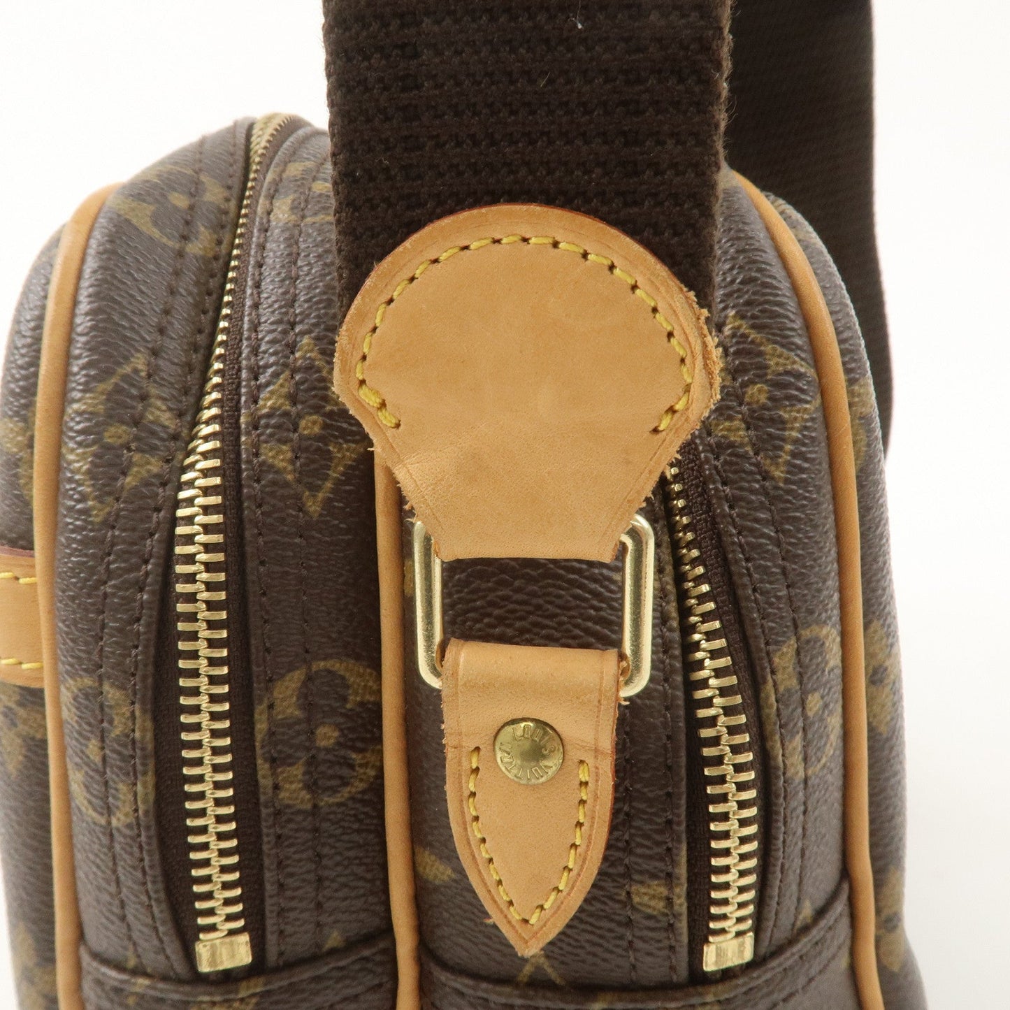 Louis Vuitton Monogram Reporter PM Shoulder Bag Brown M45254