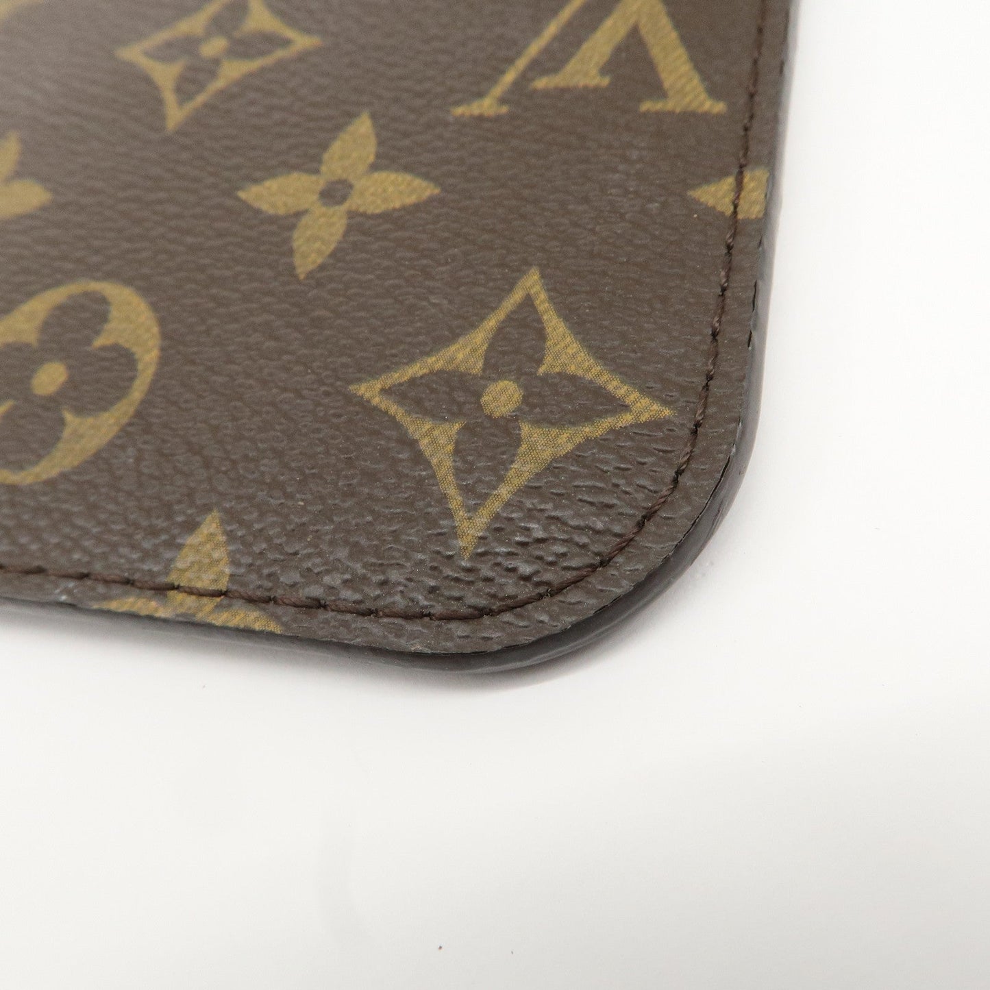 Louis Vuitton Monogram Pouch For Neverfull PM Brown Fuchsia