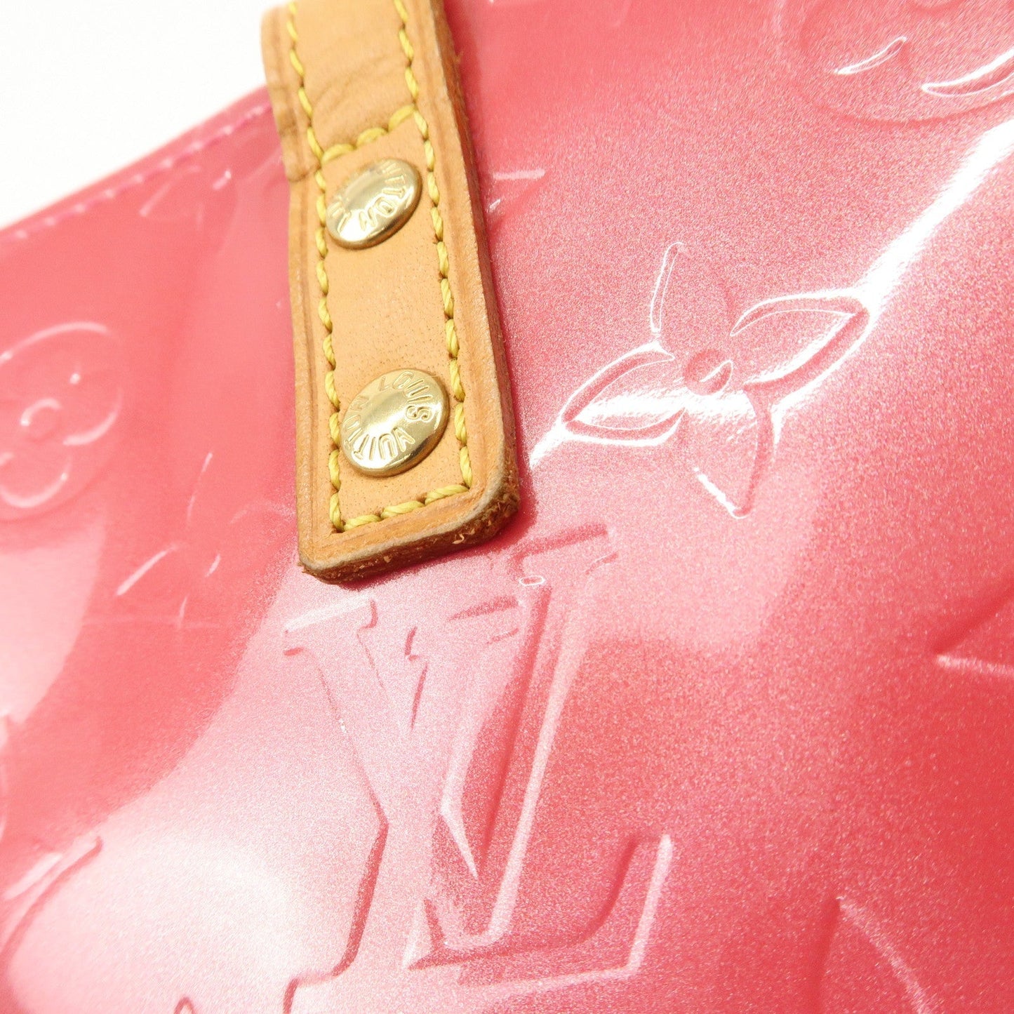 Louis Vuitton Monogram Vernis Lead PM Hand Bag Framboise M9132F