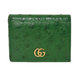 Gucci Double G Exotic Ostrich Wallet