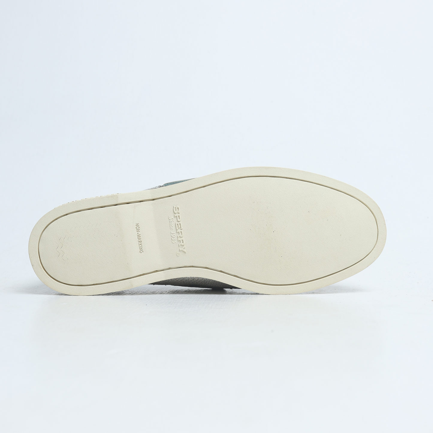 Sperry - Women's Top Sider A/O 2 EYE Python Silver Flat Boat