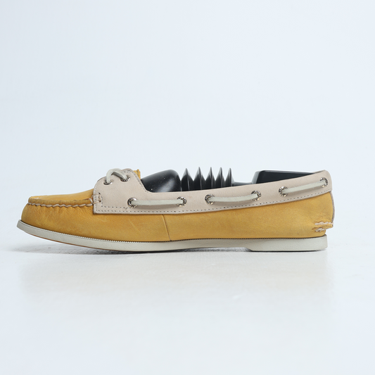 Sperry - Women's Top-Sider Leather Flats Boat - Yellow Irene