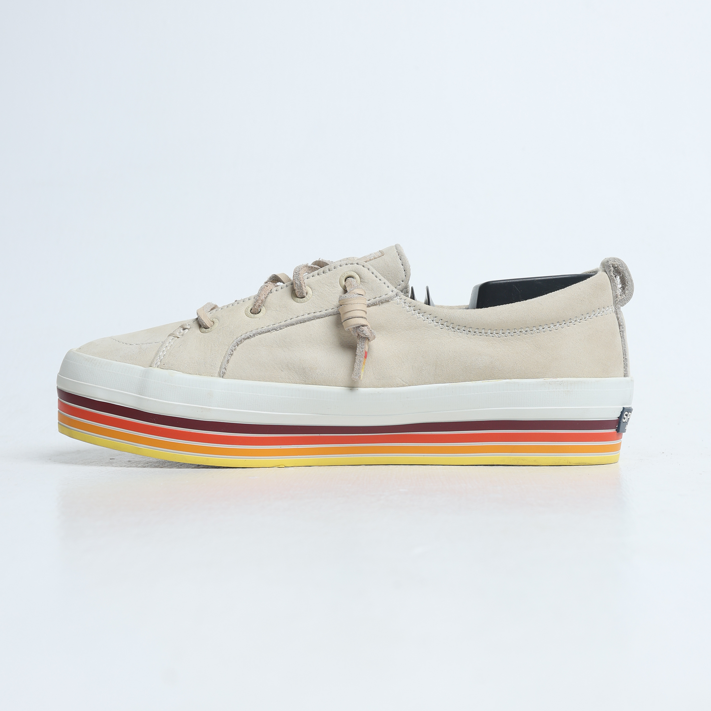 Sperry - Women's Crest Vibe Low Platform Leather Sneaker Beige - Tapue