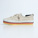 Sperry - Women's Crest Vibe Low Platform Leather Sneaker Beige - Tapue