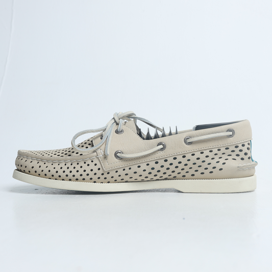 Sperry - Men's, Leeward Boat - Ivory Perfed