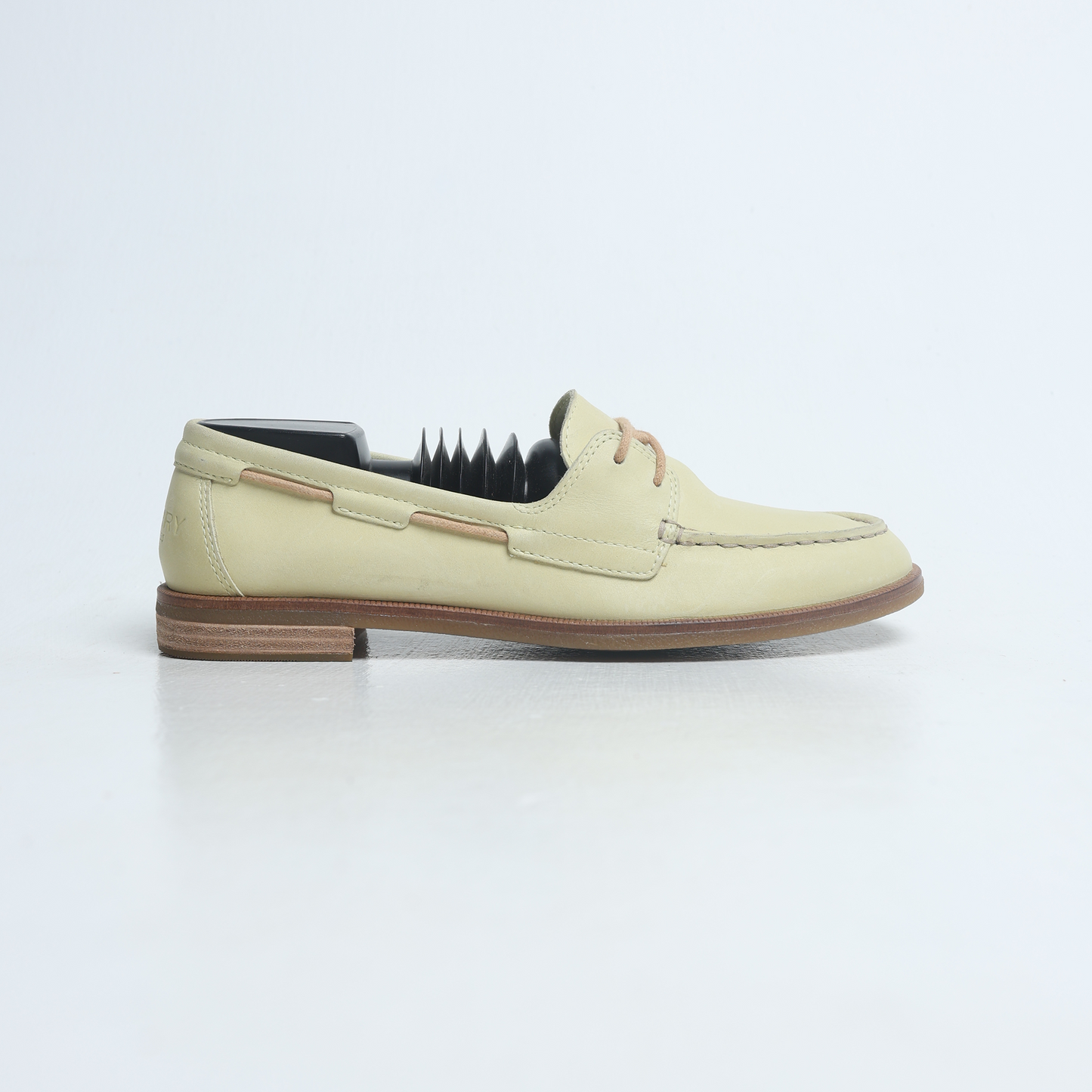 Sperry - Women's Top-Sider Leather Flats Boat - Bone