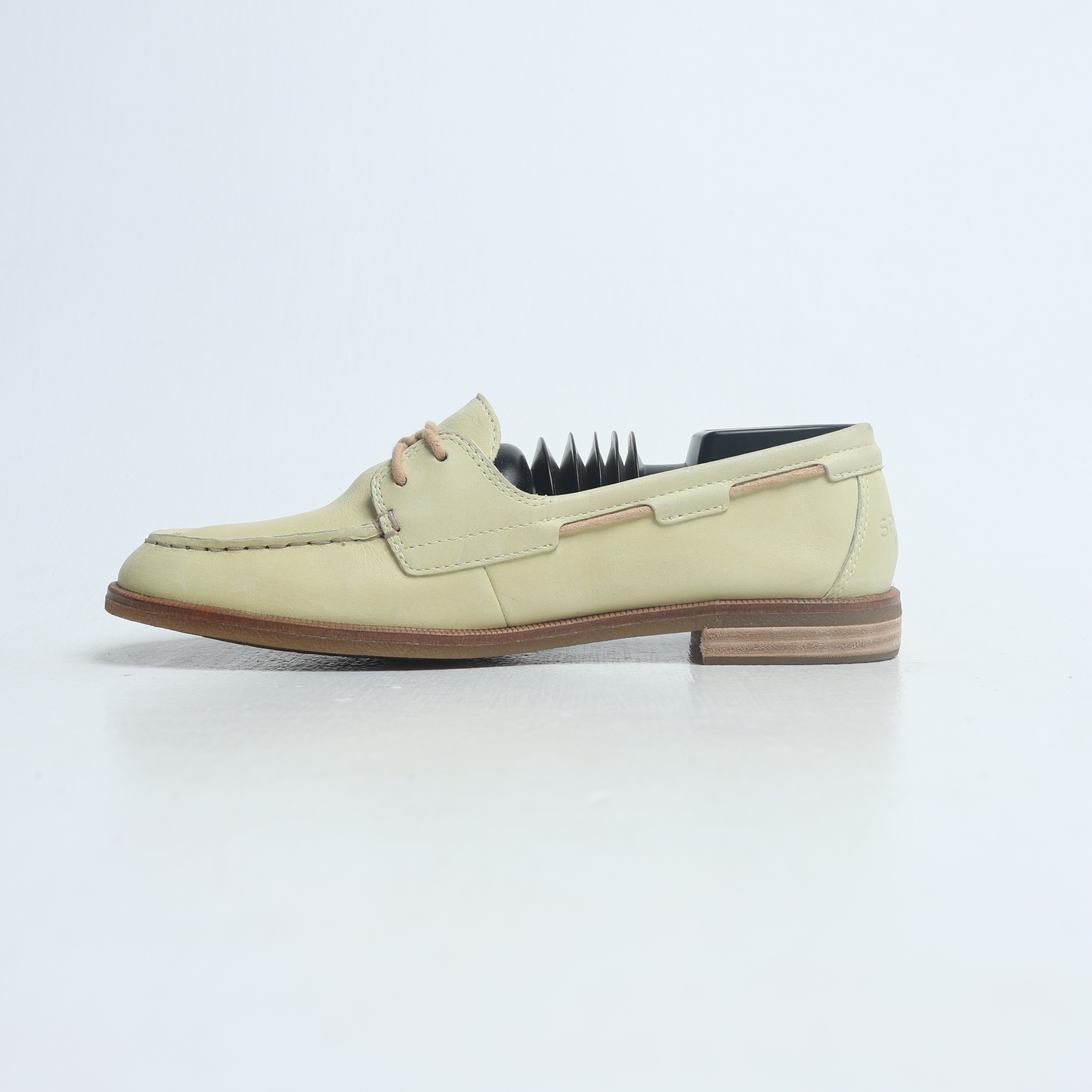 Sperry - Women's Top-Sider Leather Flats Boat - Bone