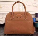 Luxury Hermes Bolide 31cm Togo Leather Brown Bag