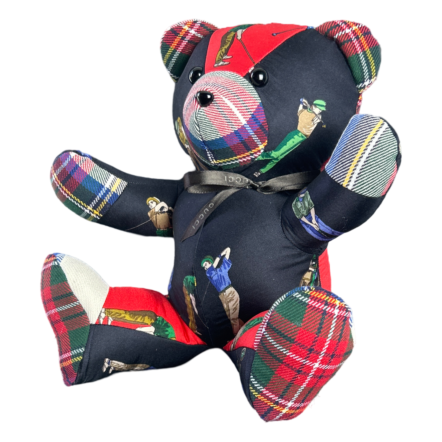 Tee Time   Silk Scarf Tender Teddy Bear
