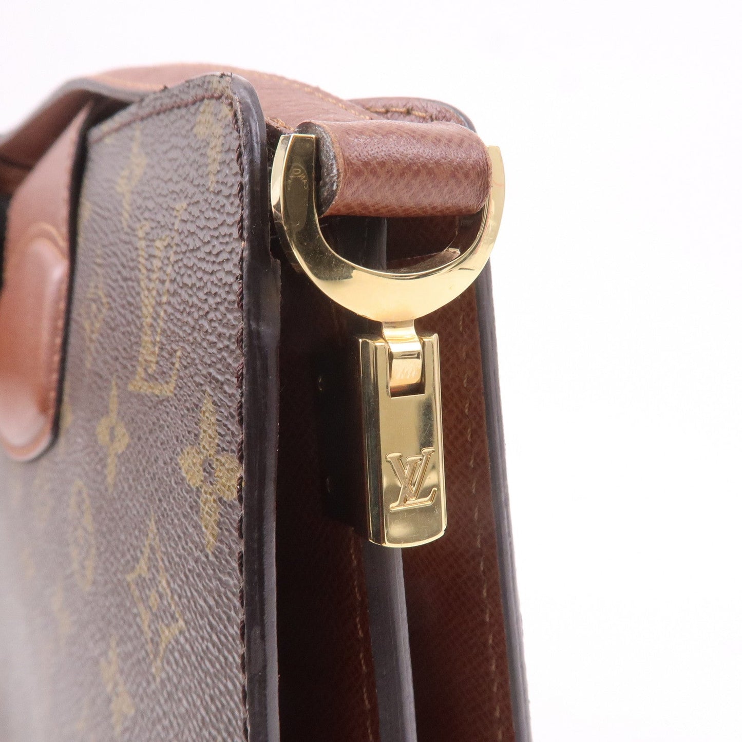 Louis Vuitton Monogram Courcelles Shoulder Bag Brown M51375